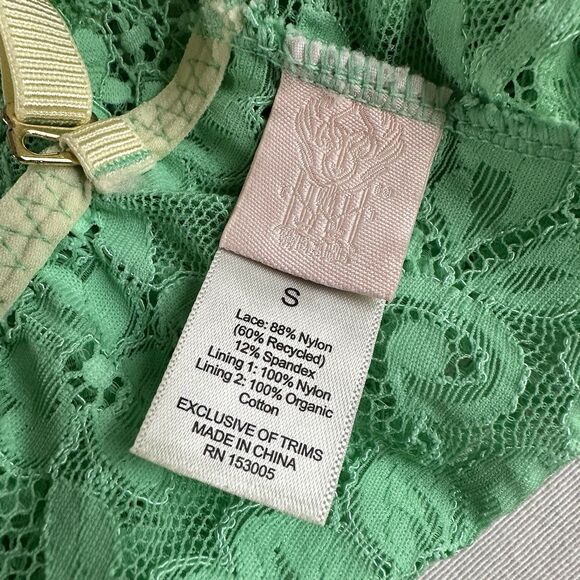 Free People We are HAH- Comin' in HAHt Lace Bodysuit in Something Blue- SMALL - Picture 7 of 8